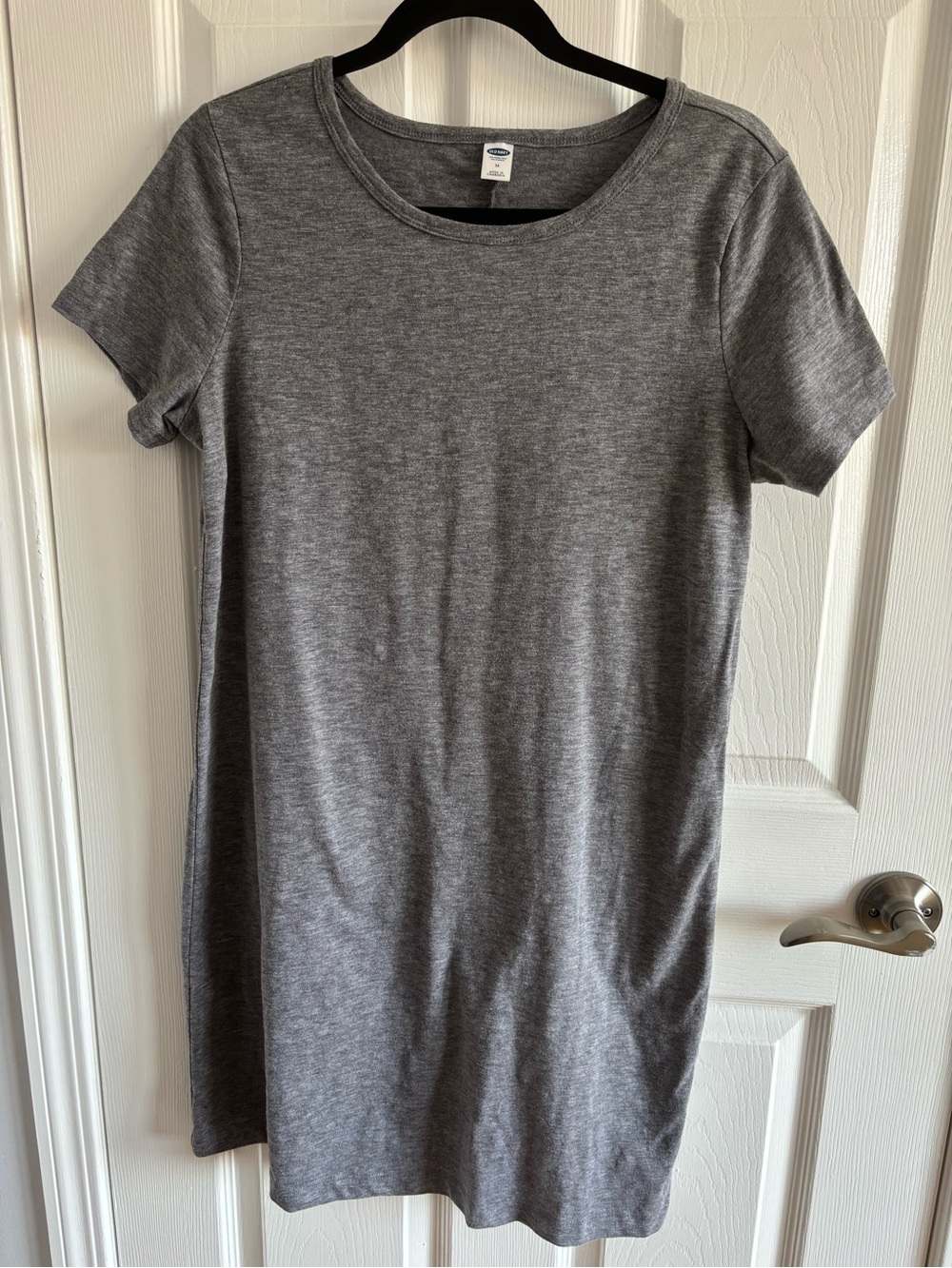 Old Navy Heather Gray Short Sleeve Tee Dress